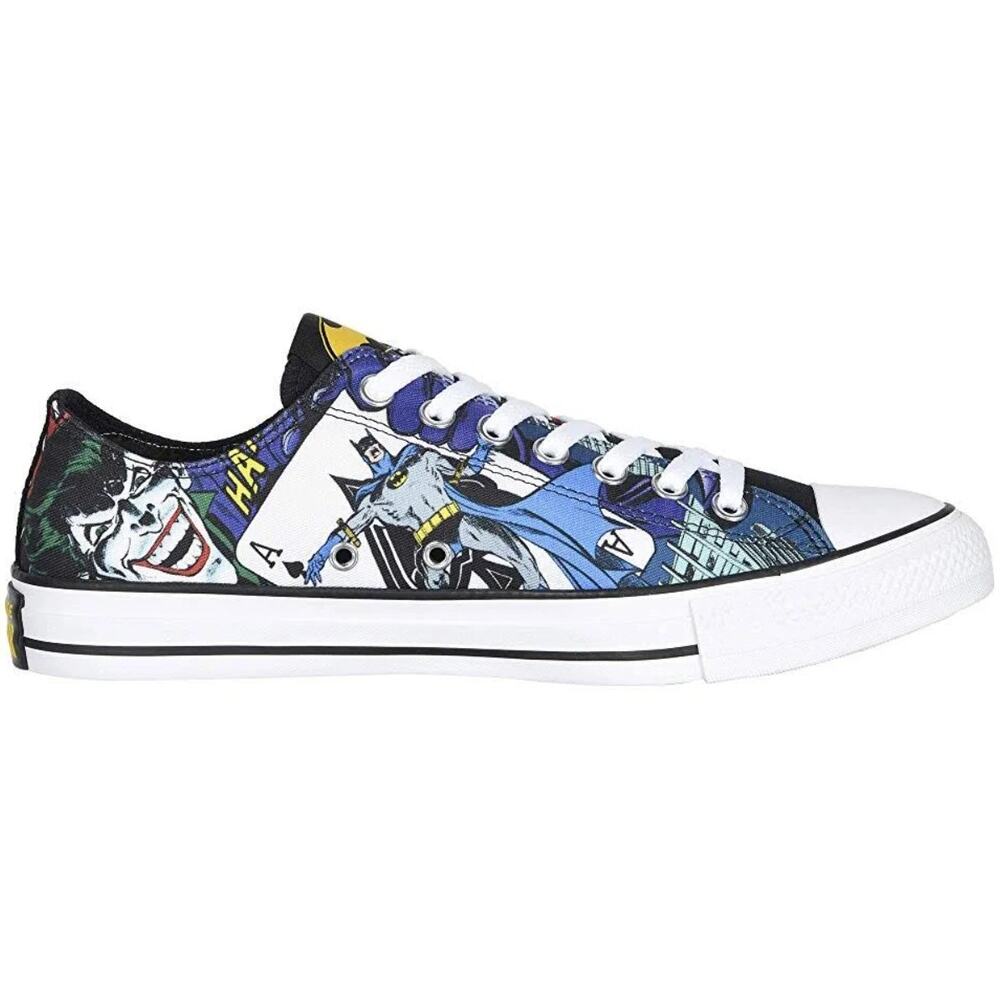 Converse Batman Joker All Star 80th Anniversary Low Top Sneakers, Size 10, NWOT